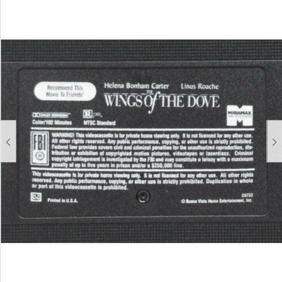 The Wings of the Dove (VHS, 1997) 4825E1M - Picture 9 of 11